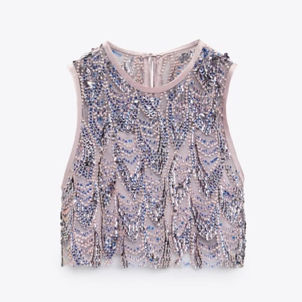 ZARA Bloggers Fav Sequin Top